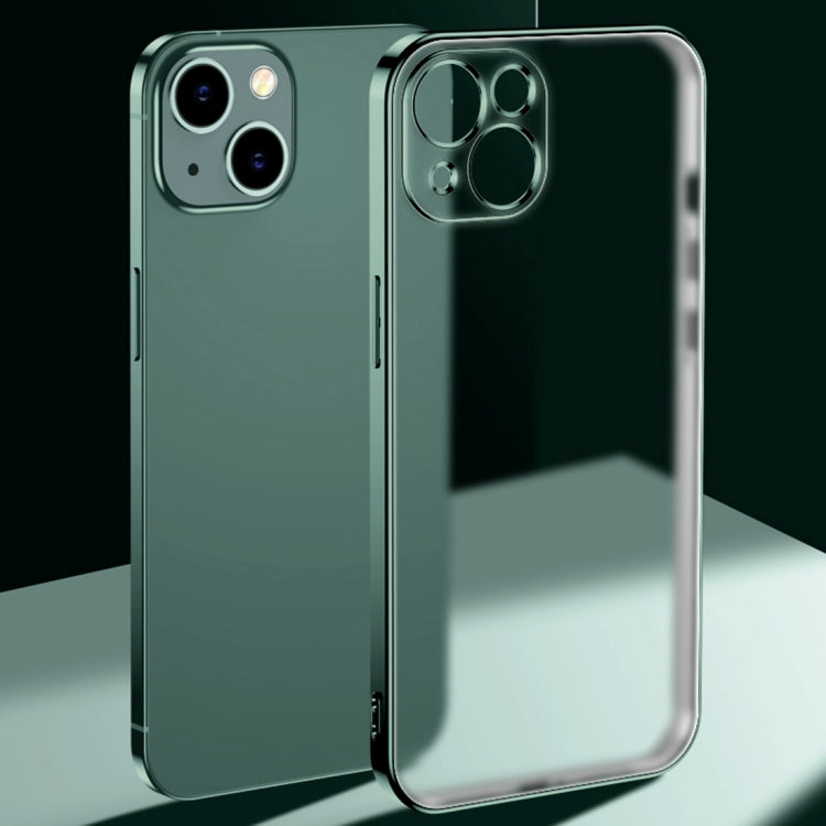 For iPhone 13 Pro Max Electroplated Edge Frosted TPU Shockproof Case