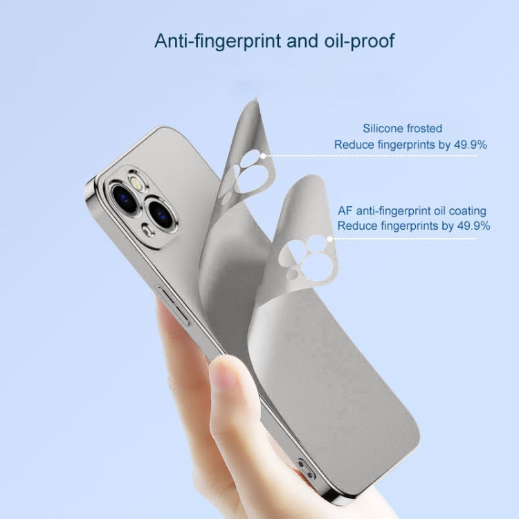 For iPhone 13 Pro Max Electroplated Edge Frosted TPU Shockproof Case