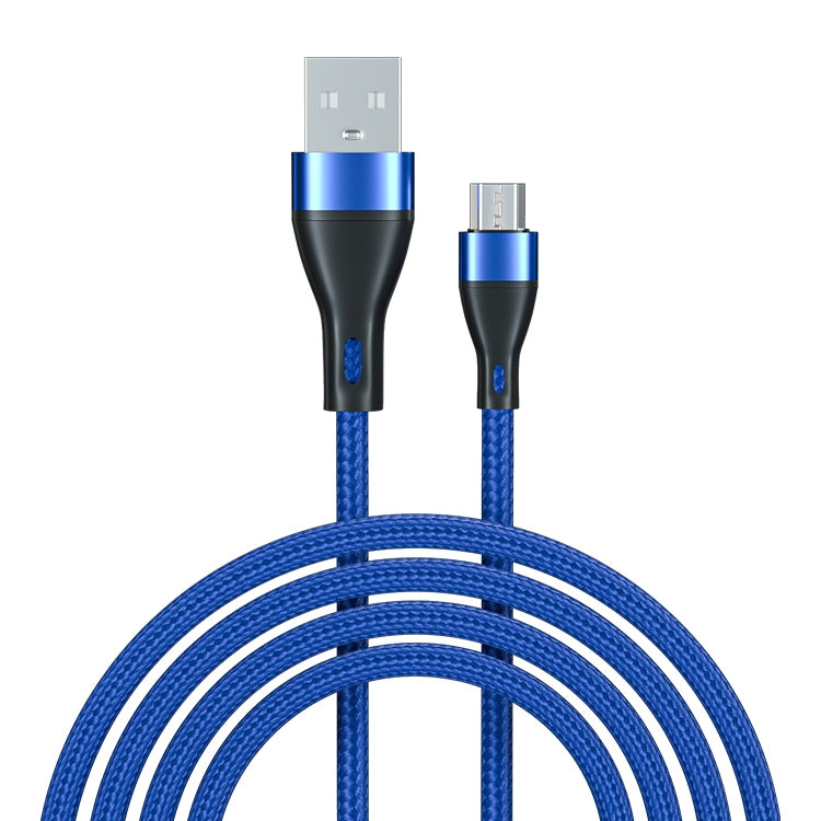 ADC-001 3A USB to Micro USB Weave Fast Charging Data Cable, Length:1m