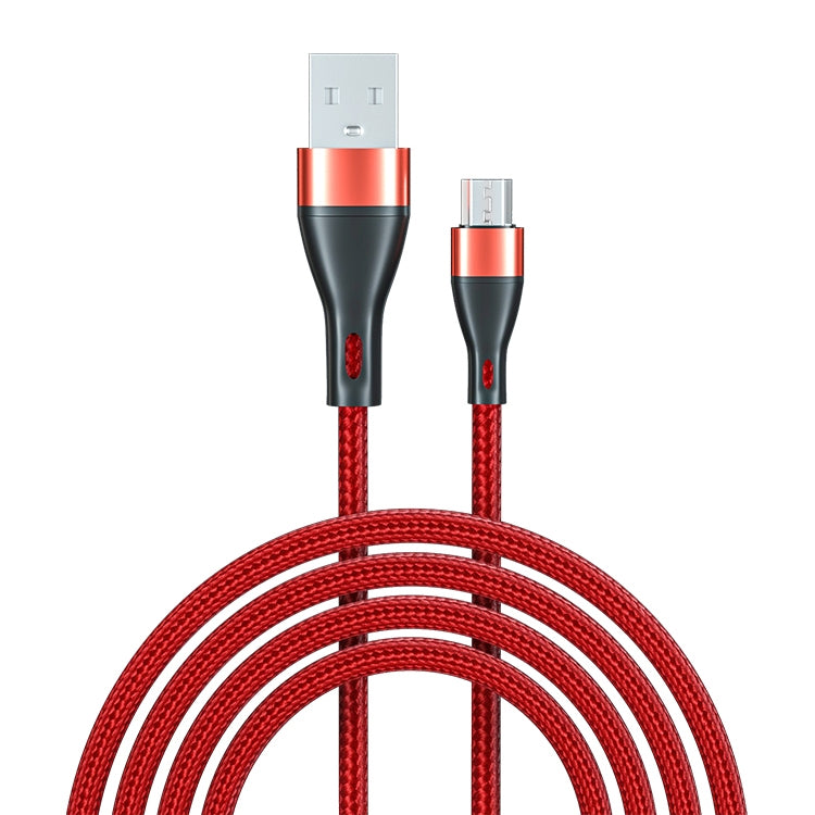 ADC-001 3A USB to Micro USB Weave Fast Charging Data Cable, Length:1m