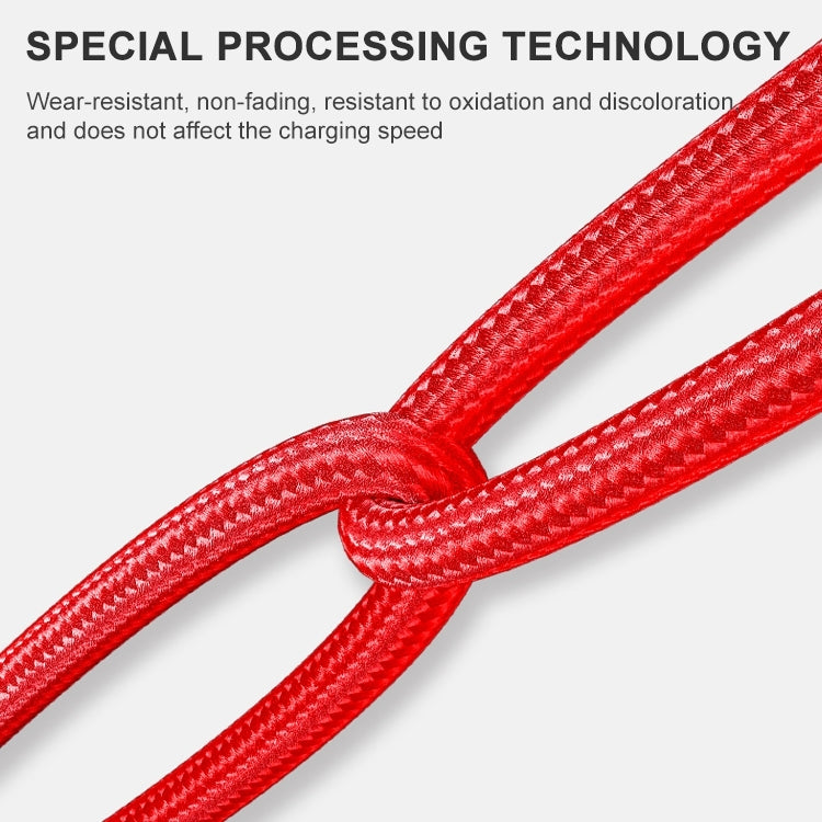 ADC-001 3A USB to Micro USB Weave Fast Charging Data Cable, Length:1m