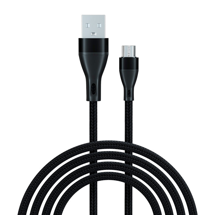 ADC-001 3A USB to Micro USB Weave Fast Charging Data Cable, Length:2m