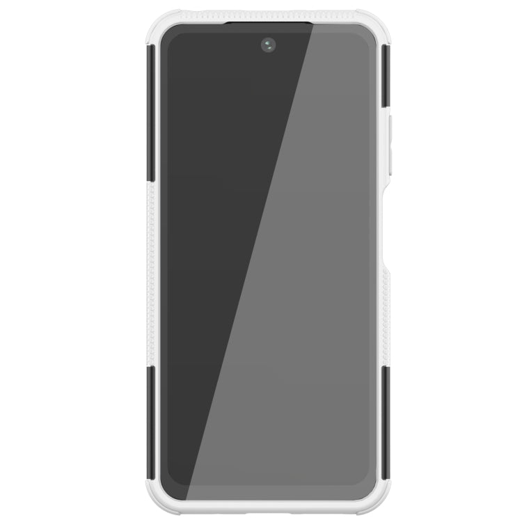 For Xiaomi Redmi 10 Tire Texture Shockproof TPU+PC Protective Case with Holder