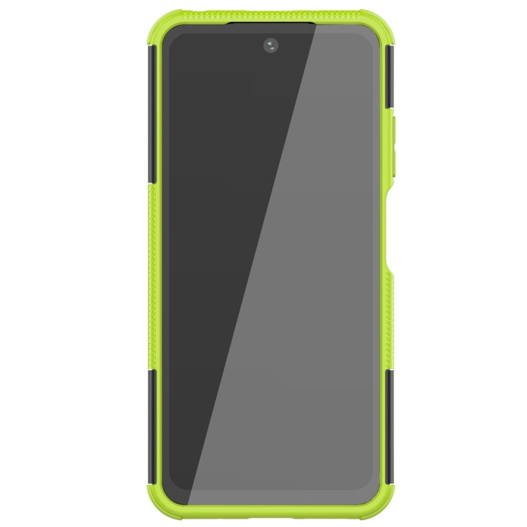 For Xiaomi Redmi 10 Tire Texture Shockproof TPU+PC Protective Case with Holder