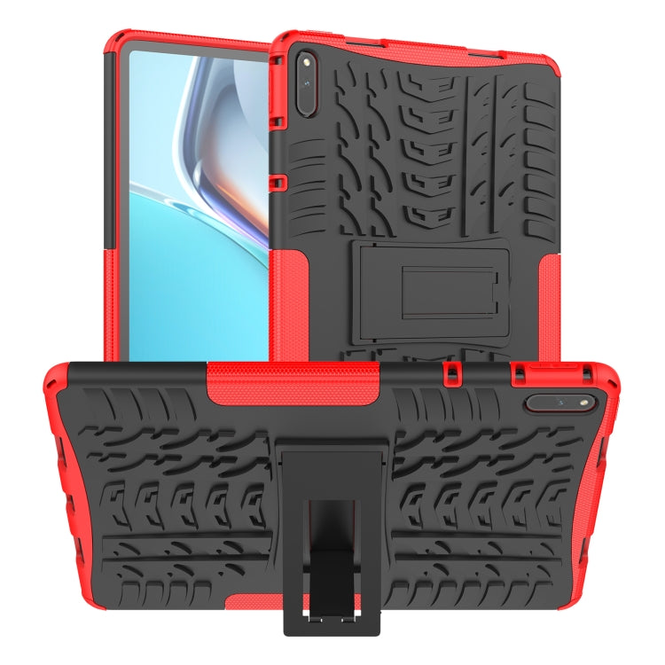 For Huawei MatePad 11 Tire Texture Shockproof TPU+PC Protective Case with Holder