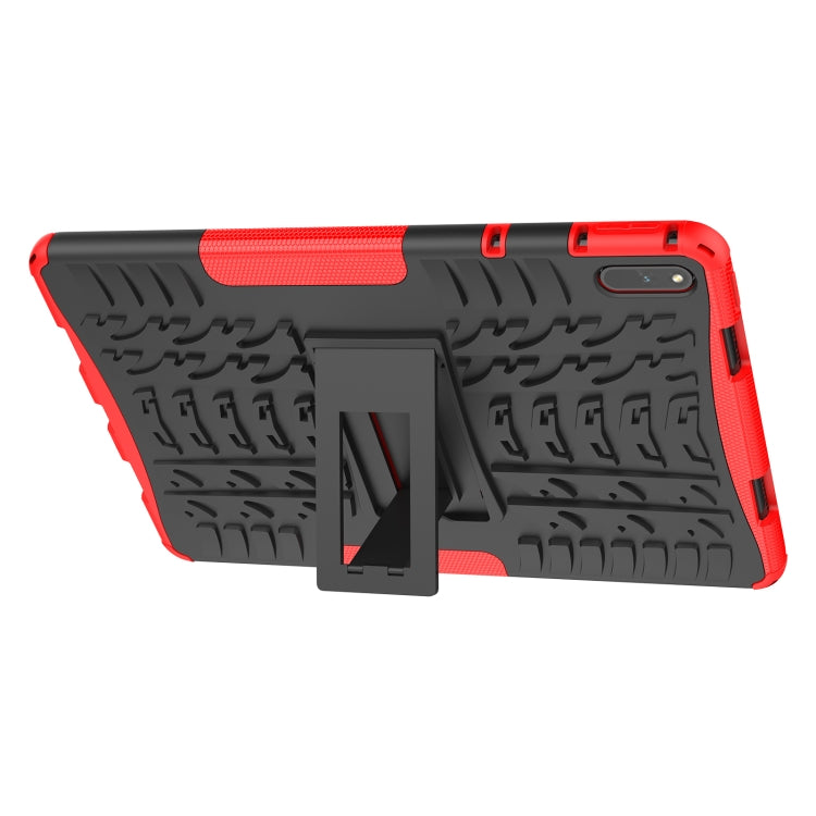 For Huawei MatePad 11 Tire Texture Shockproof TPU+PC Protective Case with Holder