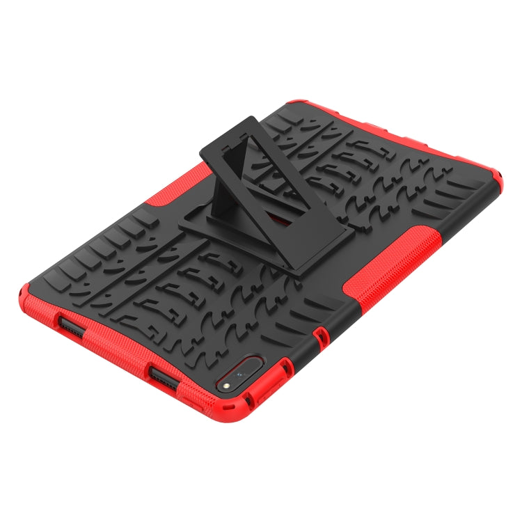 For Huawei MatePad 11 Tire Texture Shockproof TPU+PC Protective Case with Holder