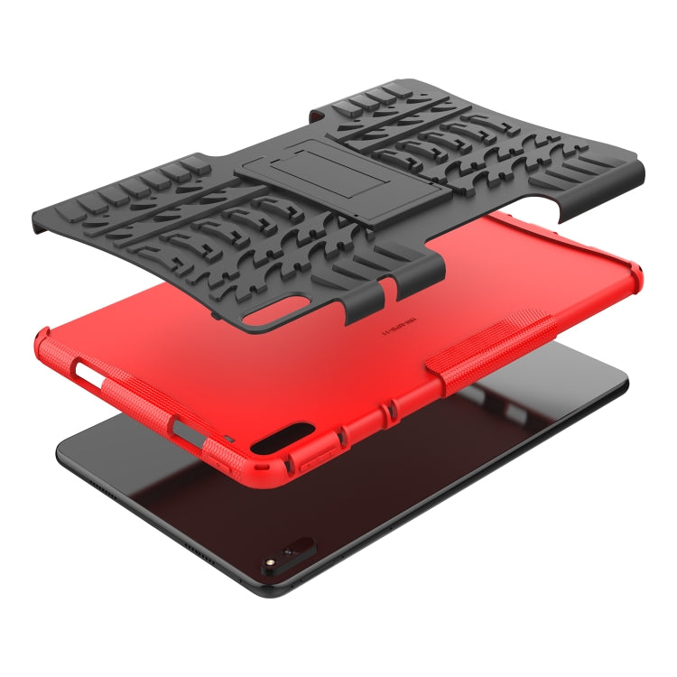 For Huawei MatePad 11 Tire Texture Shockproof TPU+PC Protective Case with Holder