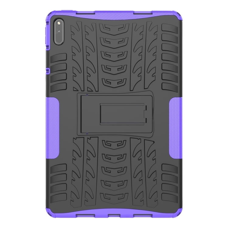 For Huawei MatePad 11 Tire Texture Shockproof TPU+PC Protective Case with Holder
