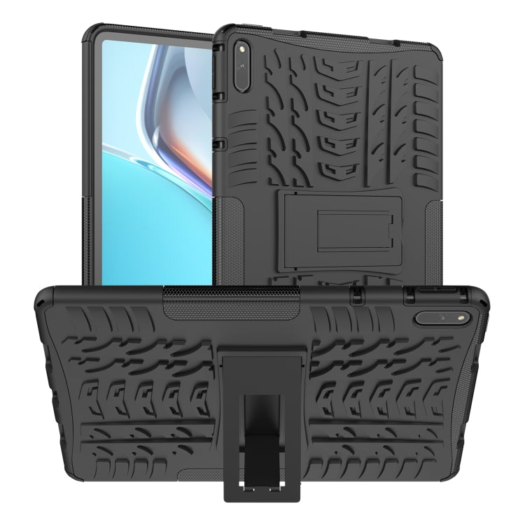 For Huawei MatePad 11 Tire Texture Shockproof TPU+PC Protective Case with Holder