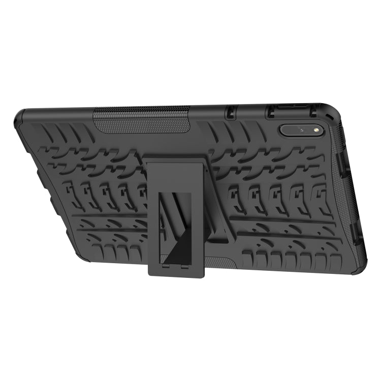 For Huawei MatePad 11 Tire Texture Shockproof TPU+PC Protective Case with Holder