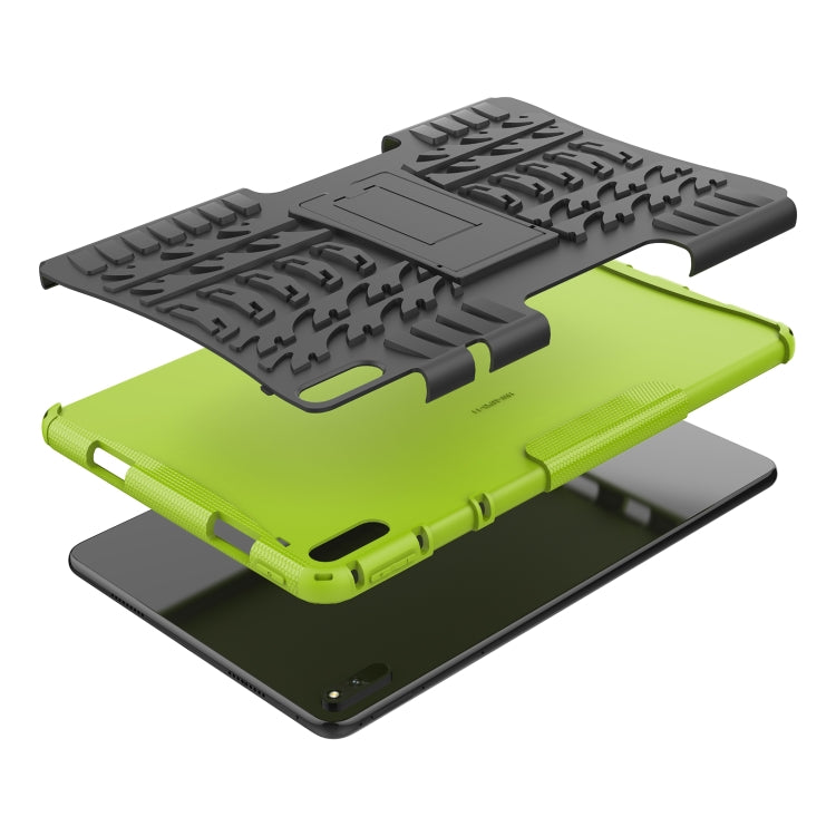 For Huawei MatePad 11 Tire Texture Shockproof TPU+PC Protective Case with Holder