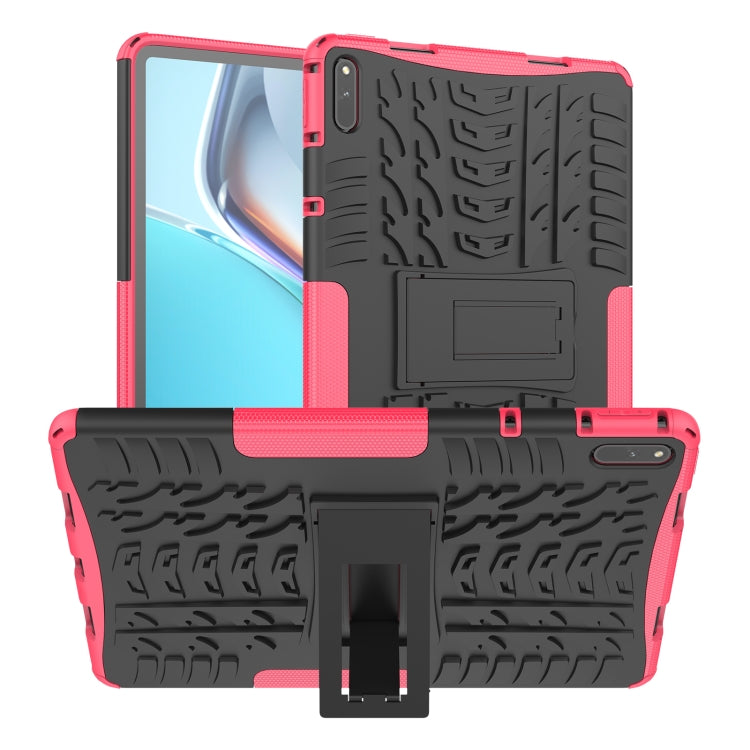 For Huawei MatePad 11 Tire Texture Shockproof TPU+PC Protective Case with Holder