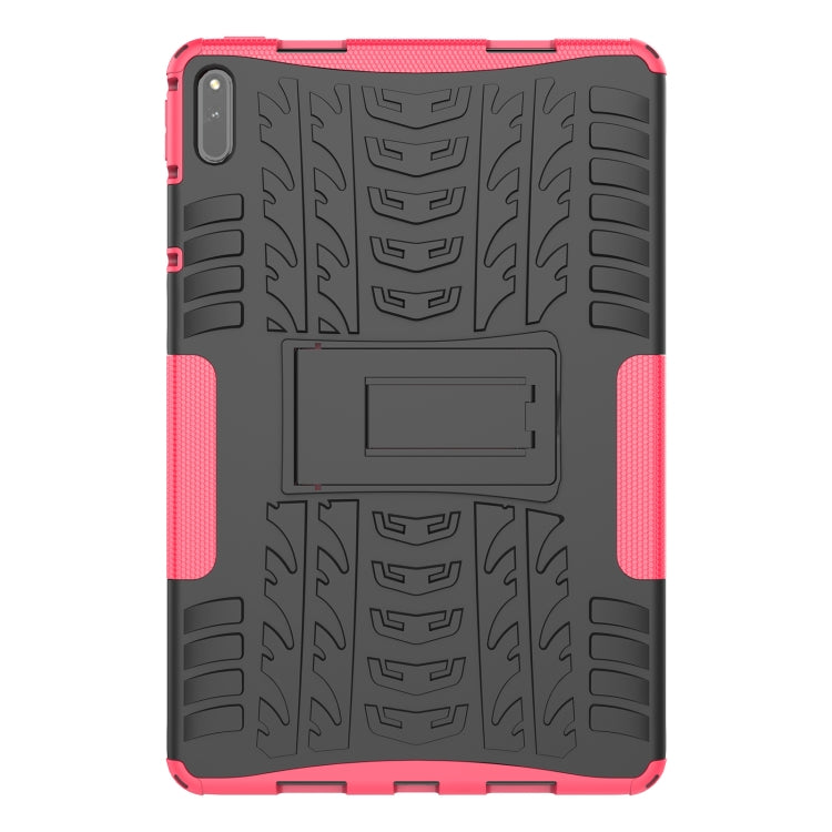 For Huawei MatePad 11 Tire Texture Shockproof TPU+PC Protective Case with Holder