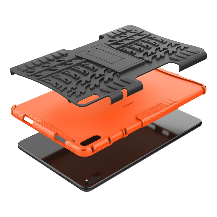 For Huawei MatePad 11 Tire Texture Shockproof TPU+PC Protective Case with Holder