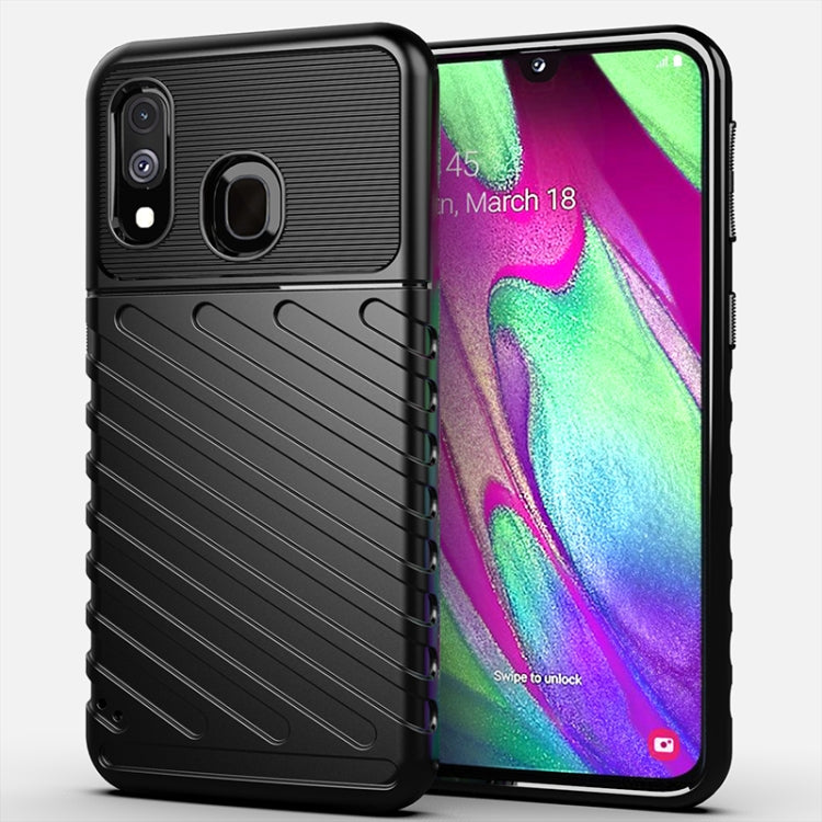 For Galaxy A40 Thunderbolt Shockproof TPU Soft Case