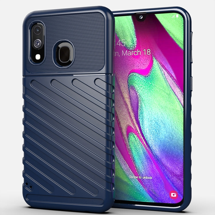 For Galaxy A40 Thunderbolt Shockproof TPU Soft Case