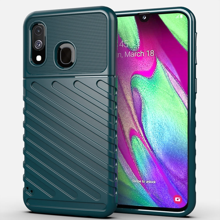 For Galaxy A40 Thunderbolt Shockproof TPU Soft Case
