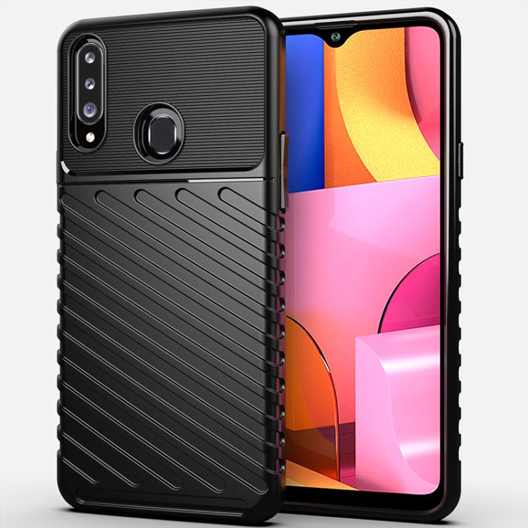 For Galaxy A20s Thunderbolt Shockproof TPU Soft Case