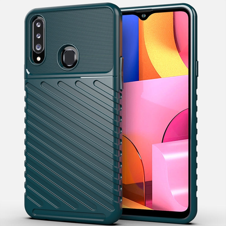 For Galaxy A20s Thunderbolt Shockproof TPU Soft Case