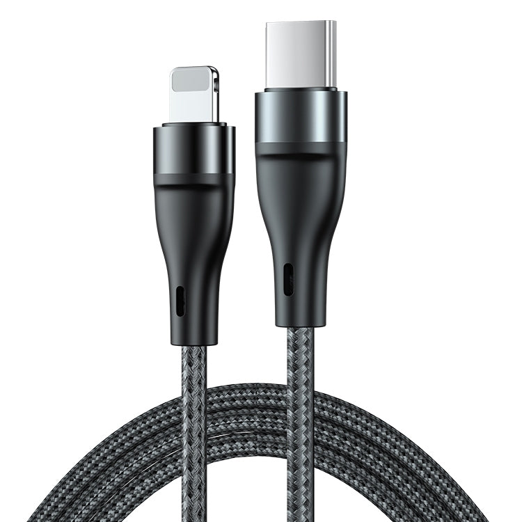 ADC-003 USB-C / Type-C to 8 Pin PD Fast Charging Weave Data Cable for iPhone, iPad, Length:2m