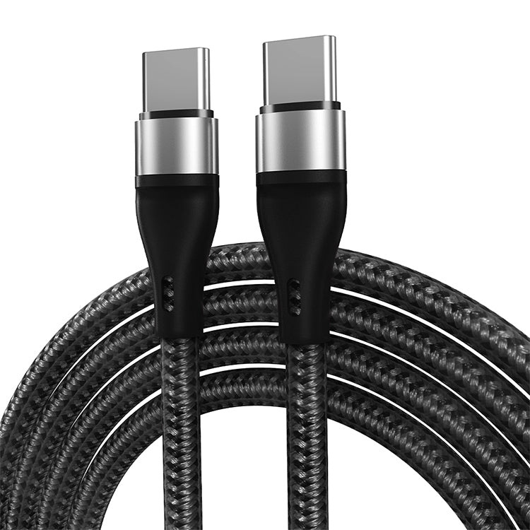ADC-004 USB-C / Type-C to USB-C / Type-C PD Fast Charging Weave Data Cable, Length:1m