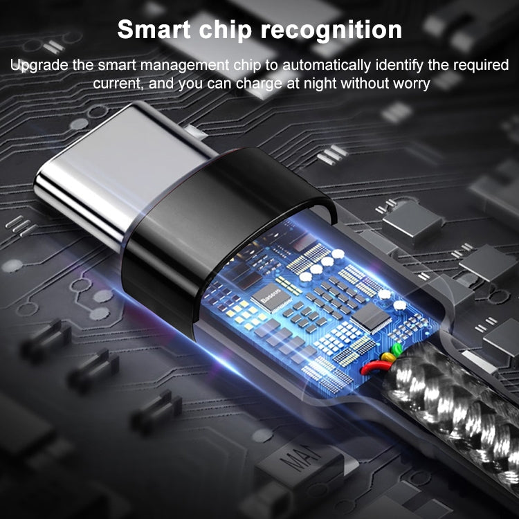 ADC-004 USB-C / Type-C to USB-C / Type-C PD Fast Charging Weave Data Cable, Length:1m