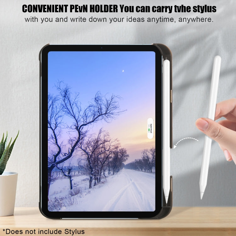 For iPad mini 6 Painted Pattern Voltage Horizontal Flip PU Leather Tablet Case with Rotating Holder & Pen Slot & Sleep / Wake-up Function