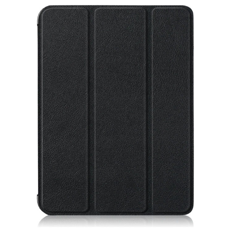 For iPad mini 6 Solid Color TPU Horizontal Flip Leather Tablet Case with Three-folding Holder & Pen Slot & Sleep / Wake-up Function