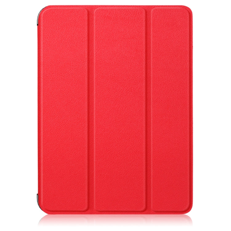 For iPad mini 6 Solid Color TPU Horizontal Flip Leather Tablet Case with Three-folding Holder & Pen Slot & Sleep / Wake-up Function