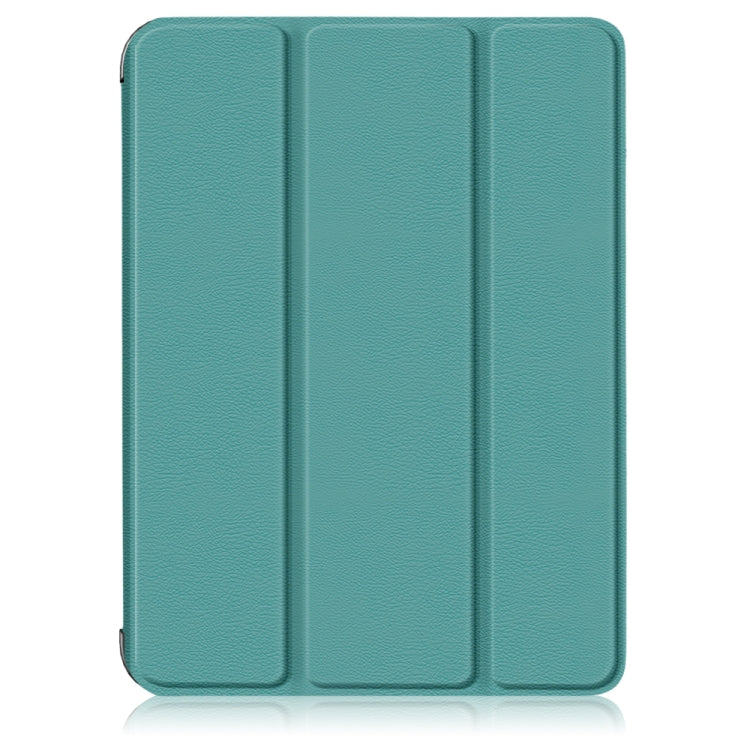 For iPad mini 6 Solid Color TPU Horizontal Flip Leather Tablet Case with Three-folding Holder & Pen Slot & Sleep / Wake-up Function