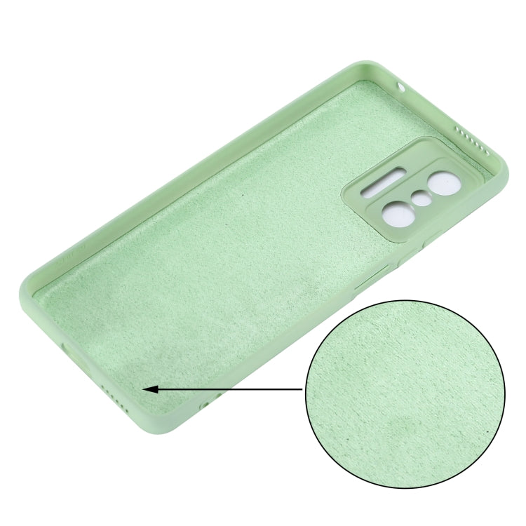 For Xiaomi 11T 5G Solid Color Liquid Silicone Dropproof Full Coverage Protective Case