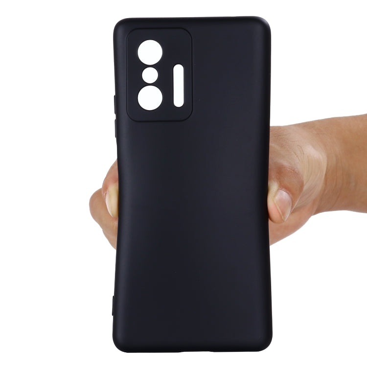 For Xiaomi 11T 5G Solid Color Liquid Silicone Dropproof Full Coverage Protective Case