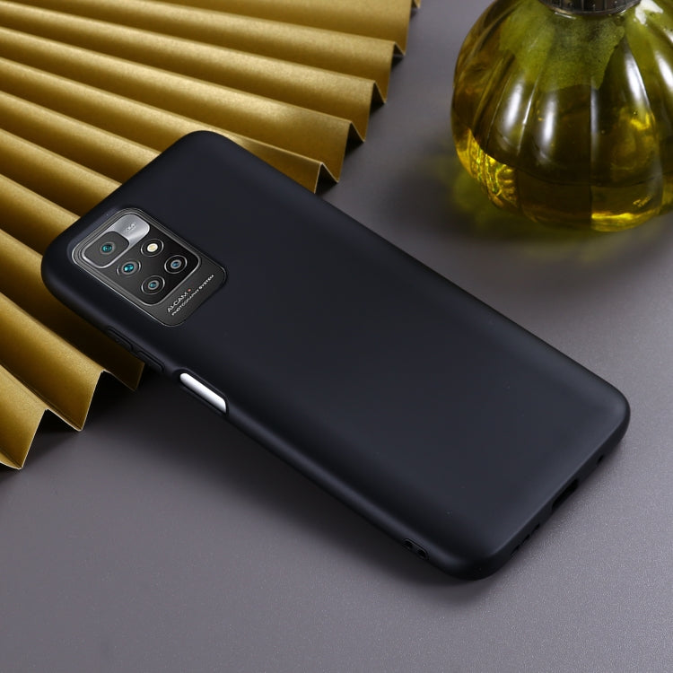 For Xiaomi Redmi 10 Solid Color Liquid Silicone Dropproof Full Coverage Protective Case
