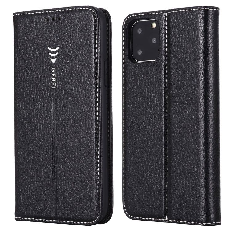 For iPhone 11 Pro GEBEI PU+TPU Horizontal Flip Protective Case with Holder & Card Slots