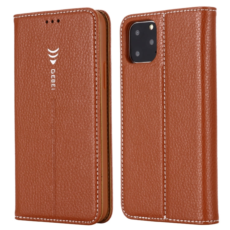 For iPhone 11 GEBEI PU+TPU Horizontal Flip Protective Case with Holder & Card Slots