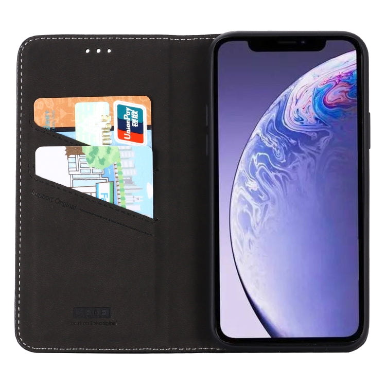 For iPhone 11 Pro Max GEBEI PU+TPU Horizontal Flip Protective Case with Holder & Card Slots