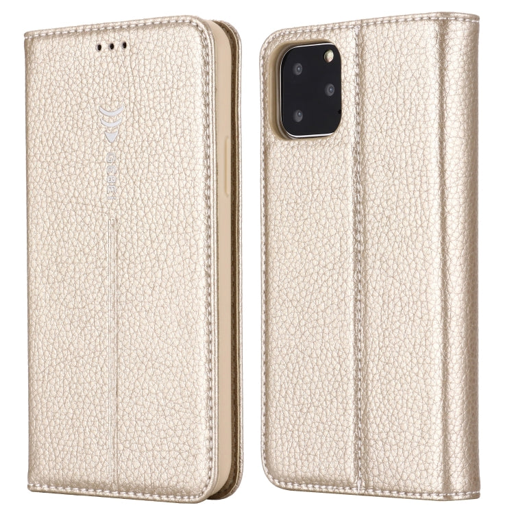 For iPhone 11 Pro Max GEBEI PU+TPU Horizontal Flip Protective Case with Holder & Card Slots