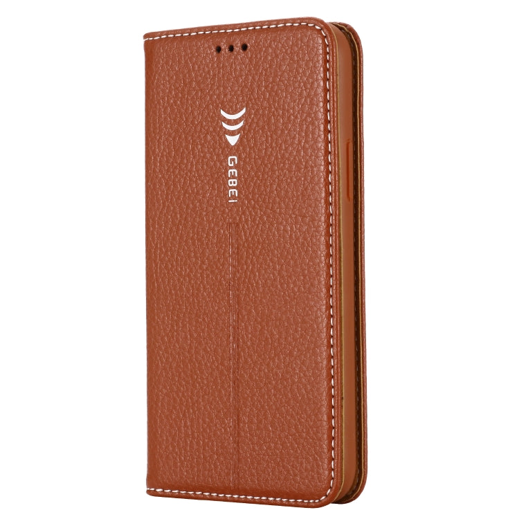 For iPhone 11 Pro Max GEBEI PU+TPU Horizontal Flip Protective Case with Holder & Card Slots
