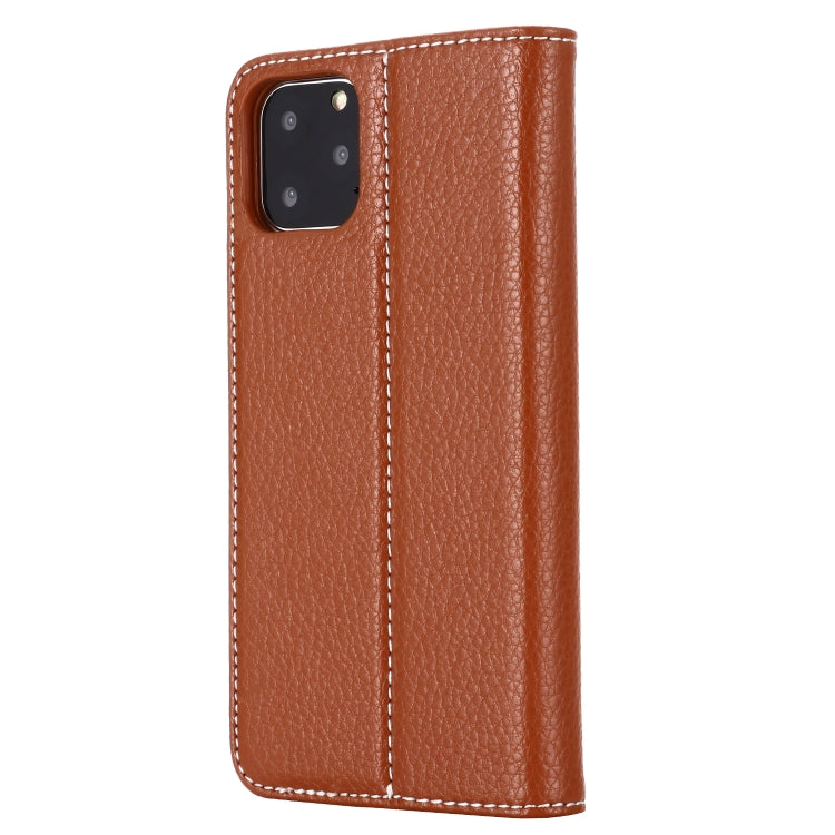 For iPhone 11 Pro Max GEBEI PU+TPU Horizontal Flip Protective Case with Holder & Card Slots
