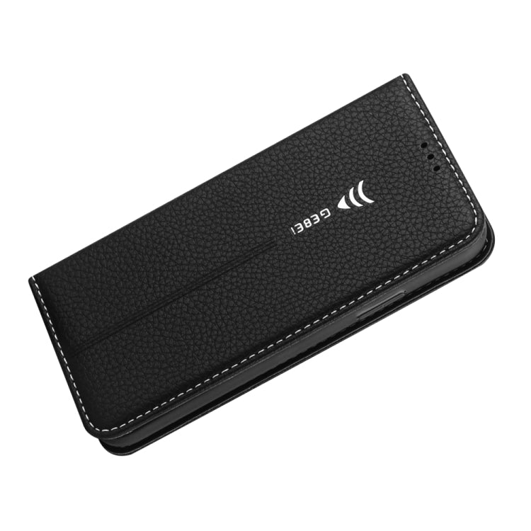 For iPhone XS / X GEBEI PU+TPU Horizontal Flip Protective Case with Holder & Card Slots