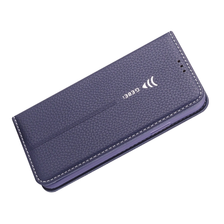 For iPhone XS / X GEBEI PU+TPU Horizontal Flip Protective Case with Holder & Card Slots