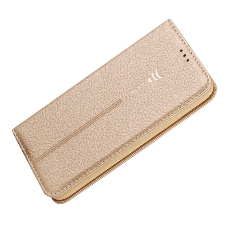 For iPhone XS / X GEBEI PU+TPU Horizontal Flip Protective Case with Holder & Card Slots