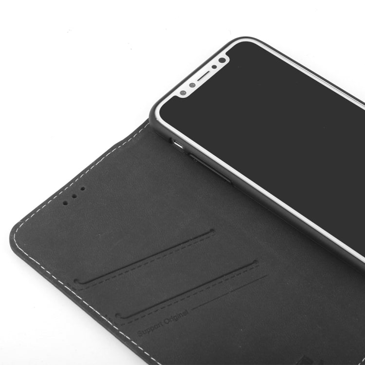 For iPhone XS / X GEBEI PU+TPU Horizontal Flip Protective Case with Holder & Card Slots