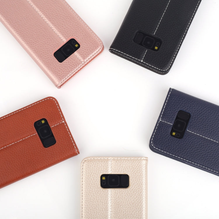 For Galaxy S8 GEBEI PU+TPU Horizontal Flip Protective Case with Holder & Card Slots