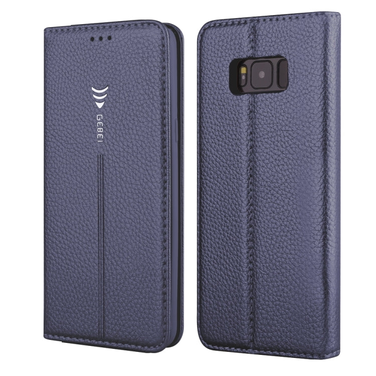 For Galaxy S8 GEBEI PU+TPU Horizontal Flip Protective Case with Holder & Card Slots
