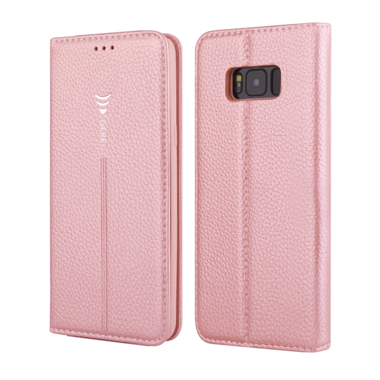 For Galaxy S8 GEBEI PU+TPU Horizontal Flip Protective Case with Holder & Card Slots