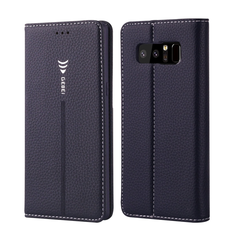 For Galaxy Note 8 GEBEI PU+TPU Horizontal Flip Protective Case with Holder & Card Slots