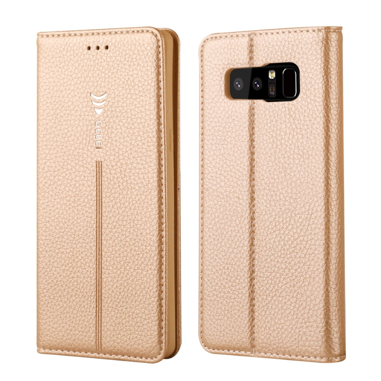 For Galaxy Note 8 GEBEI PU+TPU Horizontal Flip Protective Case with Holder & Card Slots
