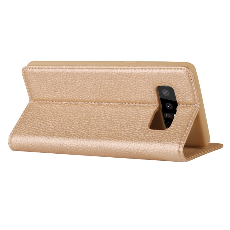 For Galaxy Note 8 GEBEI PU+TPU Horizontal Flip Protective Case with Holder & Card Slots